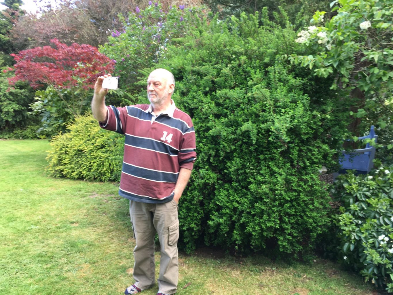Geoff filming intro