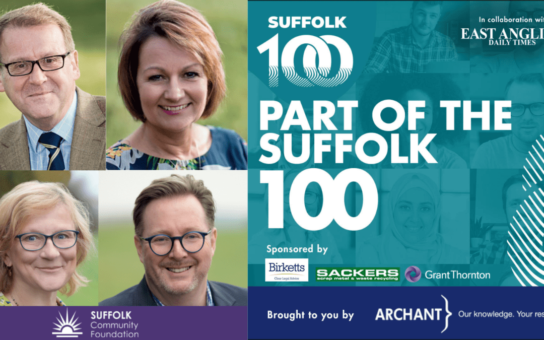Suffolk Community Foundation announced as one of the most influential groups in Suffolk